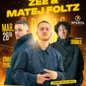 ZEE & MATEJ FOLTZ / 28.03 / SPARTA EVENT CENTAR (во живо)